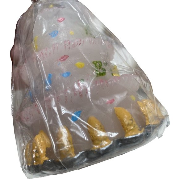 Happy Birthday Cake Candles Lot 6pc Set Pink Tier Cake Candle for Parties - Picture 4 of 12